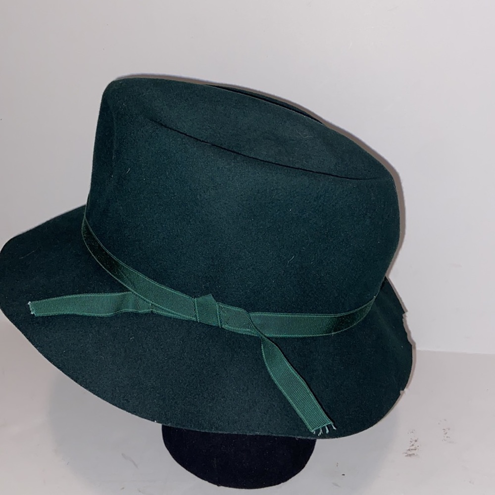 Vintage Bak-Pakker Green Wool felt outdoor hat Mens Large Flawed - Picture 3 of 13